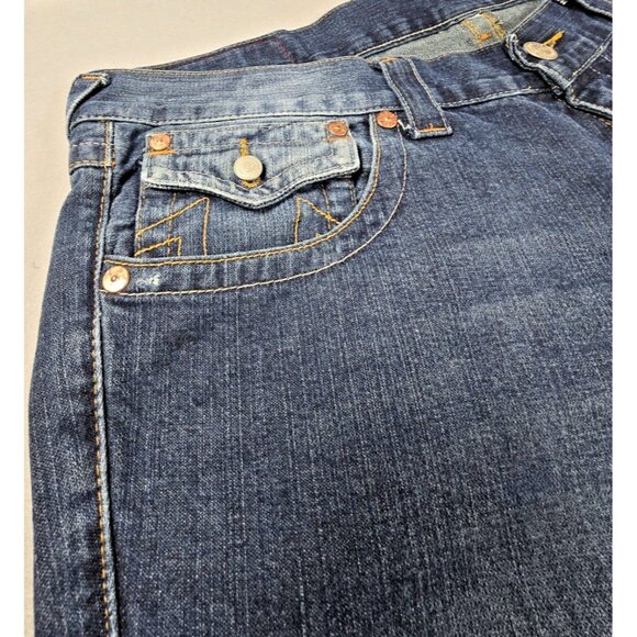 RARE VINTAGE TRUE RELIGION JOEY JEANS MEN'S 38x32 SAMURAI EMBROIDERED Y2K USA - Picture 7 of 16